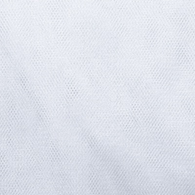 Трикотажное полотно Тюль Кристалл, 100% полиэфир, 16-01/белый, 15гр/м2, шир.160см. - купить в Бийске. Цена 128.39 руб.