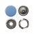 Кнопка рубашечная (закрытая) 9,5мм - эмаль, цв.182 - св.голубой - купить в Бийске. Цена: 5.74 руб.