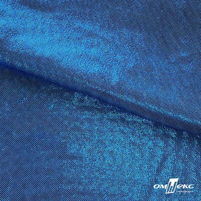 Трикотажное полотно голограмма, шир.140 см, #602 -голубой/голубой - купить в Бийске. Цена 385.88 руб.