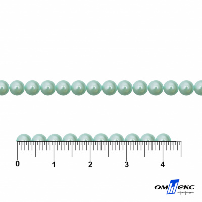 0404-5146G-Полубусины пластиковые круглые "ОмТекс", 4 мм, (уп.50гр=2500+/-10шт), цв.086-бл.бирюза - купить в Бийске. Цена: 63.50 руб.