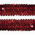 Тесьма с пайетками 3, шир. 30 мм/уп. 25+/-1 м, цвет красный - купить в Бийске. Цена: 1 087.39 руб.