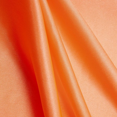 Поли креп-сатин 16-1543, 120 гр/м2, шир.150см, цвет персик - купить в Бийске. Цена 155.57 руб.