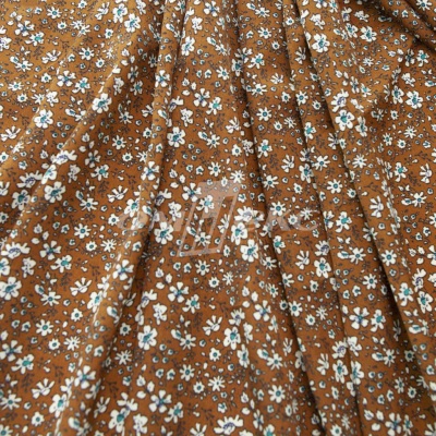 Плательная ткань "Фламенко" 11.1, 80 гр/м2, шир.150 см, принт растительный - купить в Бийске. Цена 239.03 руб.
