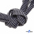 Шнурки #107-07, плоские 130 см, двухцветные цв.серый/чёрный - купить в Бийске. Цена: 23.03 руб.